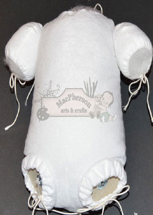 28 Inch White Body ~ 3/4 Arms ~ Full Front Legs ~ Jointed