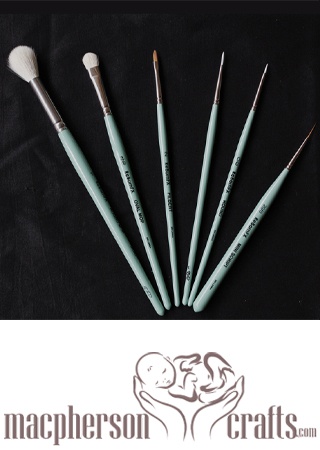 A Set of ReBornFX 6 Piece Brush Set