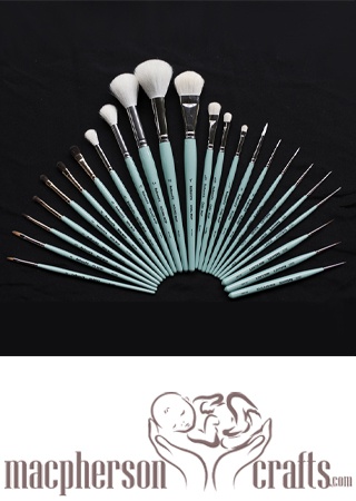 A Set of RebornFX 25 Pc Deluxe Brush Set