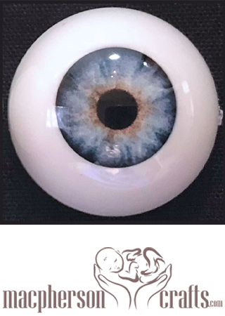 16mm Realistic Acrylic Eyes - Light Sky