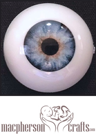 22mm Realistic Acrylic Eyes - Light Sky