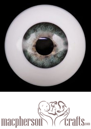 24mm Realistic Acrylic Eyes - Sea Mist