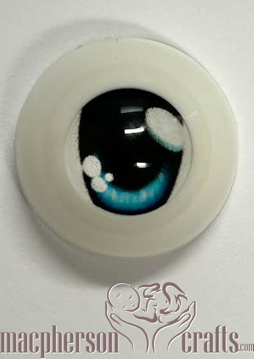 18mm Acrylic Eyes Dolfie Style - Blue