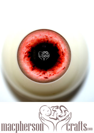 18mm Acrylic Eyes Fantasy Style - Light Red