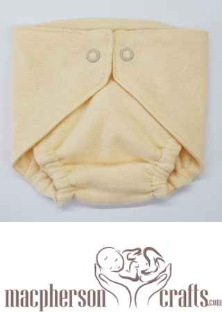 Diaper Cover Micro Preemie  - Yellow