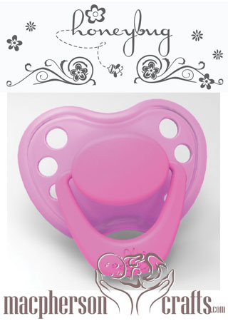 HoneyBug Sweetheart Pacifier - Miss Bubblegum