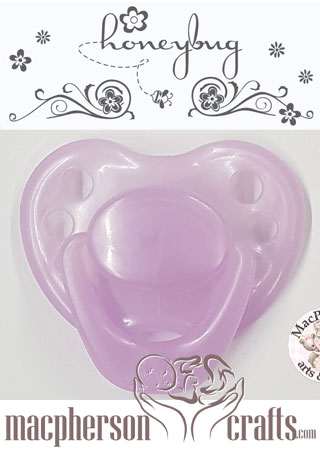 HoneyBug Sweetheart Pacifier - Pearly Rainbow Lilac