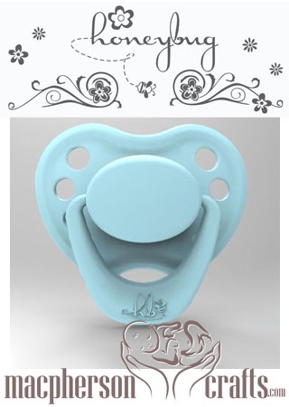 HoneyBug Sweetheart Pacifier - Sky Blue