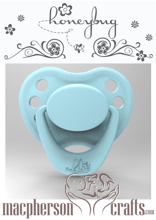 HoneyBug Sweetheart Pacifier - Sky Blue