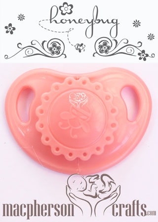 HoneyBug Precious Vintage Pacifier ~ Peony