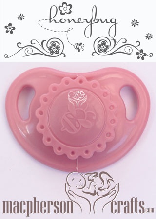 HoneyBug Precious Vintage Pacifier - Rose Pink