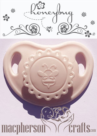 HoneyBug Precious Vintage Pacifier - Blush Pink