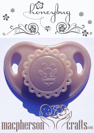 HoneyBug Precious Vintage Pacifier - Cafe Latte