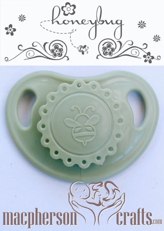 HoneyBug Precious Vintage Pacifier ~ Vintage Sage