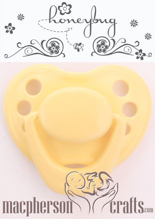 HoneyBug Sweetheart Pacifier - Bumble Bee Yellow