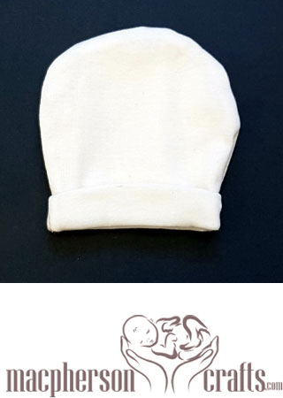 Preemie Hospital Hat ~ Off White