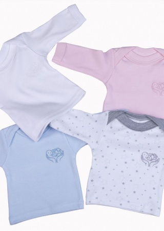 A Newborn Long Sleeve Envelope T-shirt ~ Pink