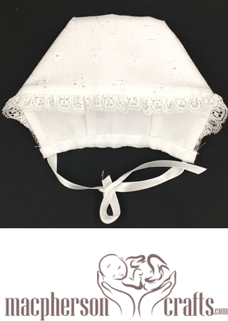 Micro Bonnet Eyelet ~ White 