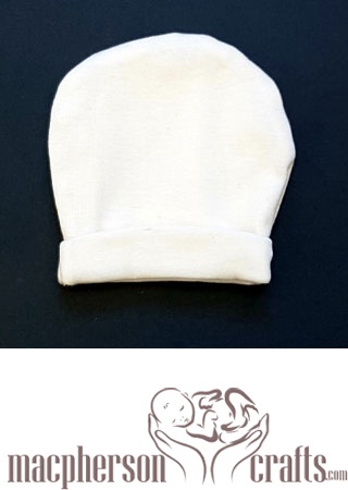 Newborn Hospital Hat ~ Off White