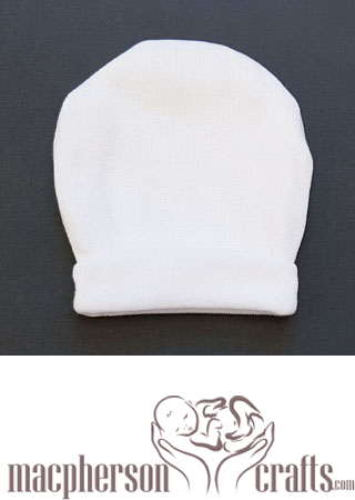 Preemie Hospital Hat ~ White