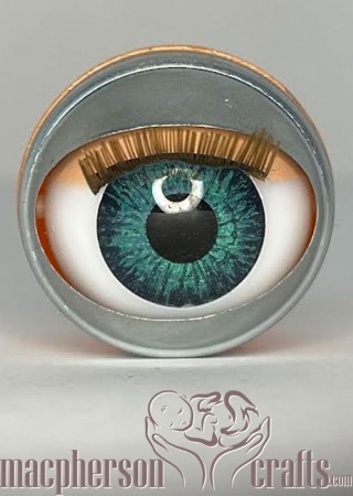 Peek a Boo Eyes - 22mm - Turquoise