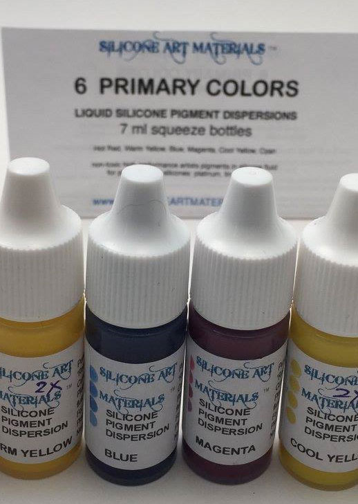 x SAM Silicone Paint ~ Primary ~ 6 Colors