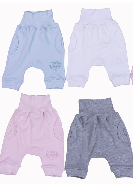 A Preemie Slouch Pocket Pants ~ White