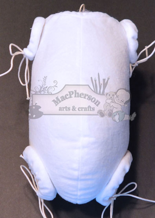 18 Inch White Body - Jointed Full Arms, Full Side Legs