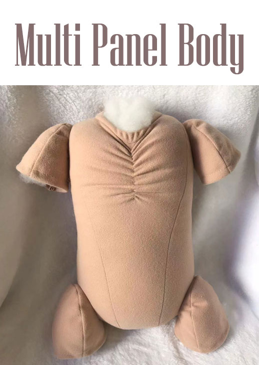 26 Inch Flesh Doe Suede Multi Panel Body ~3/4 Arms Jointed, 3/4 Legs Jointed